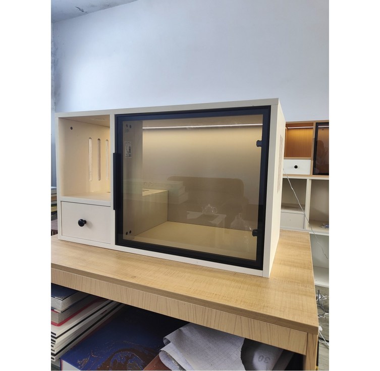 고양이 원목화장실 특대형 우드 반려묘 중형 모델 숨숨집 카페 상자 색상 배변 표준 서랍장