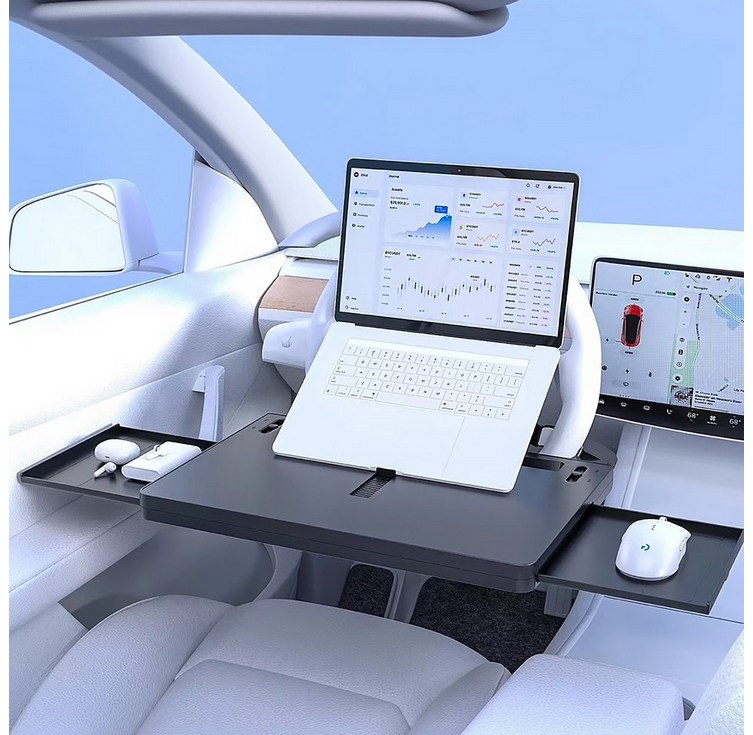 스틸리 차량용 핸들 테이블 차량 식탁 트레이 자동차테이블 받침대 노트북 거치대 책상 YU7