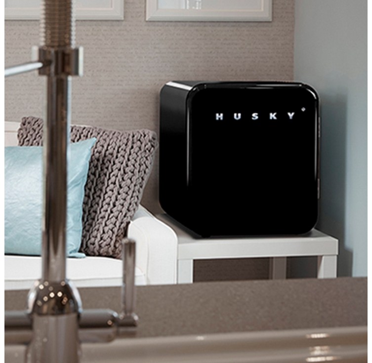 허스키 레트로 소형 미니 음료 냉장고 화장품 냉장고 블랙 BC46R1