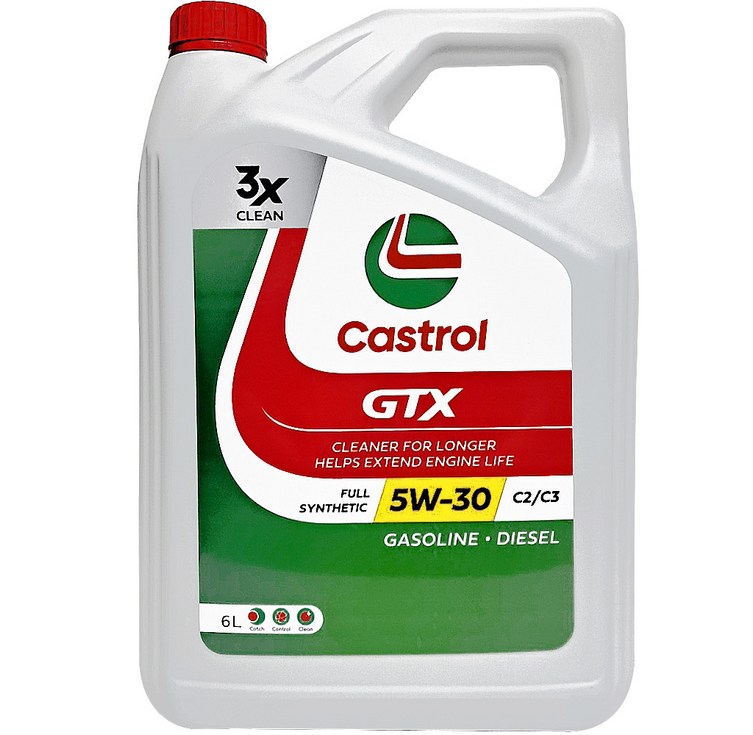 캐스트롤 GTX SN C3 5W30 6리터 가솔린 디젤 DPF 겸용 합성엔진오일 엔진오일 캐스트롤 GTX SN C3 5W30 6리터 가솔린 디젤 DPF 겸용 합성엔진오일 엔진오일