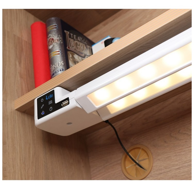 아이클 독서실책상스탠드 책상조명 부착식 학습용 독서등 시력보호 기화펜증정