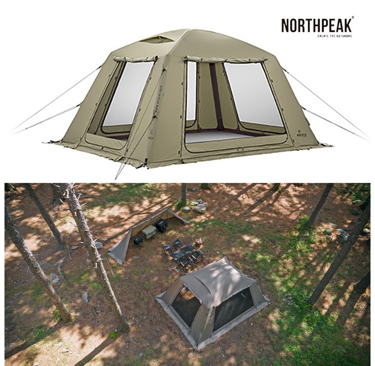 노스피크 에어리빙쉘터 올리브그레이