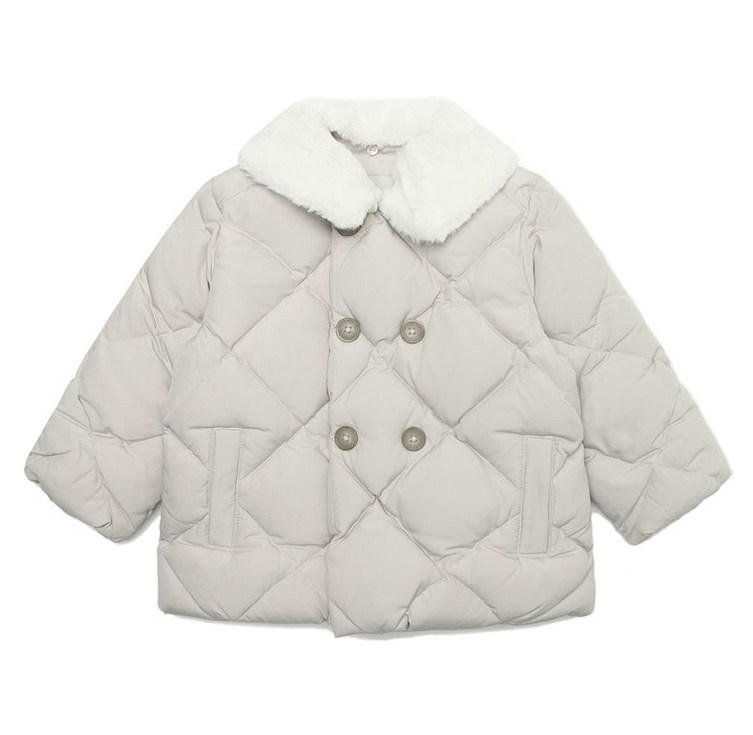 블루독베이비 쁘띠 퍼 카라 덕다운 패딩점퍼 BE 43C1411401