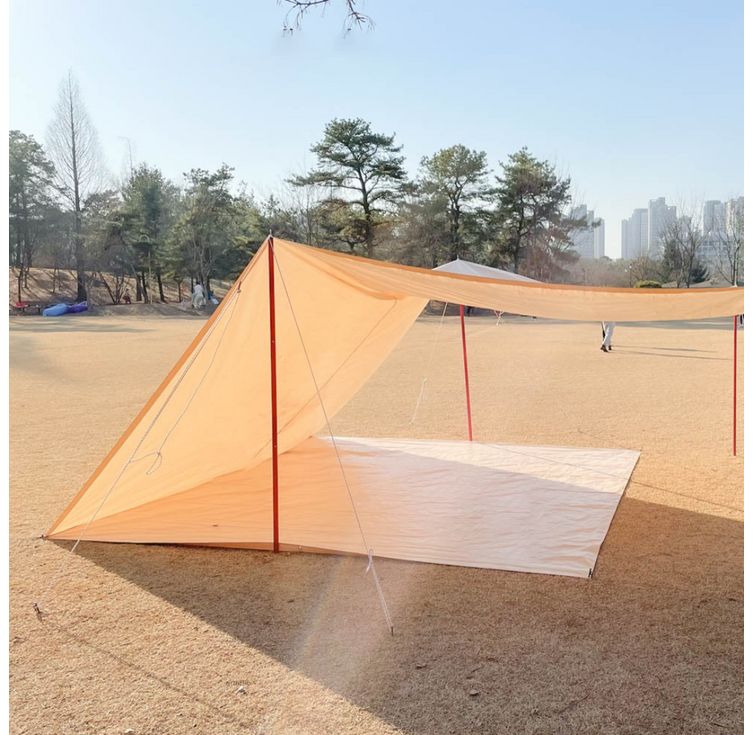 스케일온프 감성캠핑 텐트 전용 그라운드시트 방수포 - 캠핑밈