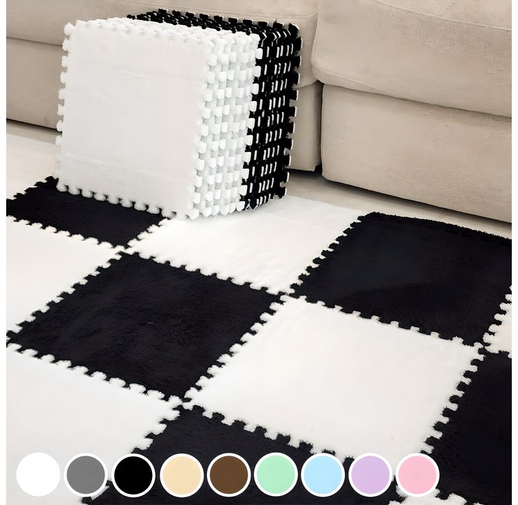 9컬러 라다미노 미드센츄리모던 뽀글이 퍼즐매트 퍼즐러그 10장 set