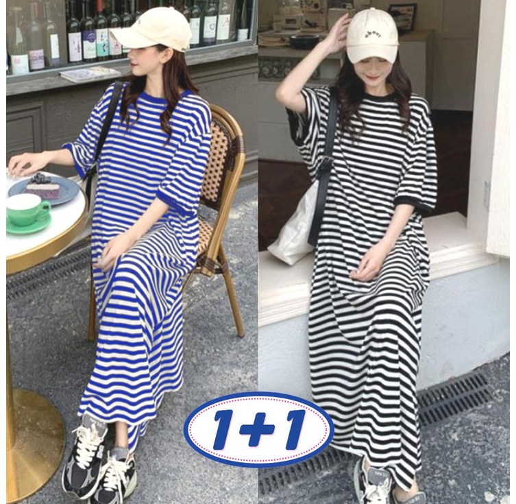 제니바코 오늘도 편안한 루즈핏 여름 반팔 원피스 11