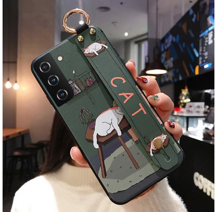 신서엔코 갤럭시S23케이스 갤럭시S23플러스케이스 갤럭시S23울트라케이스 Galaxy Phone Case SCS1533 일러스트 핸드 스트랩 휴대폰 케이스