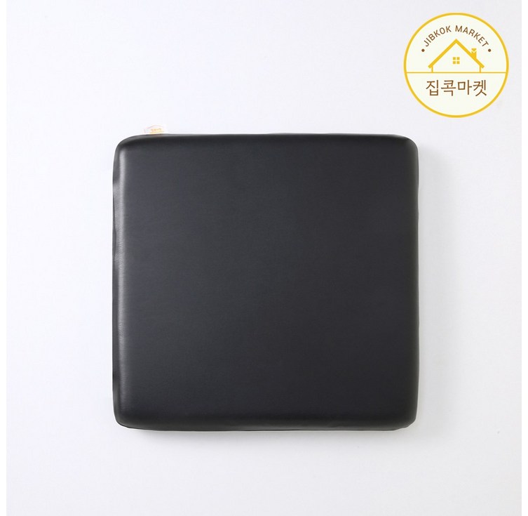 집콕마켓 메모리폼 가죽 사각 방석 5컬러