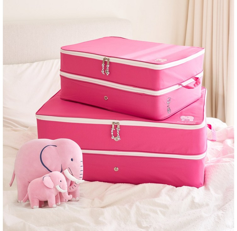 리사라르손 부피순삭 대용량 프리미엄 이불 다용도 압축 파우치, 1개, 마젠타 핑크 XL