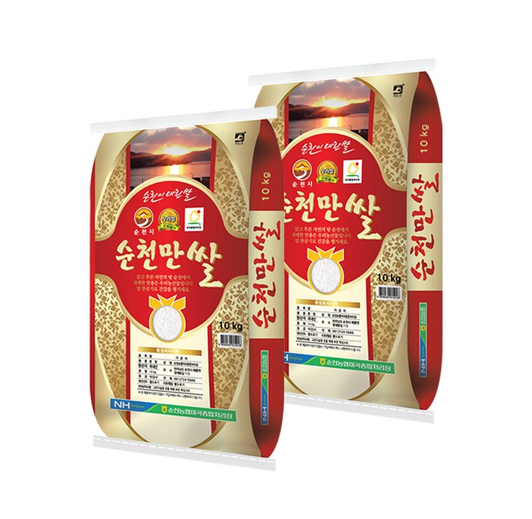 24년 햅쌀 상등급 순천만쌀 10kg 24년 햅쌀 상등급 순천만쌀 10kg