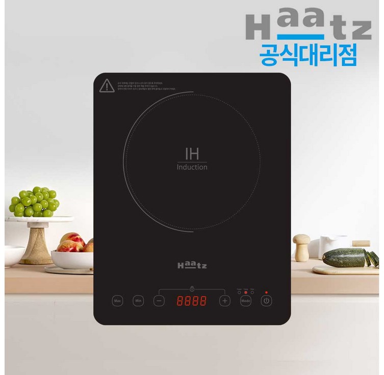 본사공식대리점 하츠 1구 인덕션 휴대용 이동식 미니 전기레인지 CIH133FY