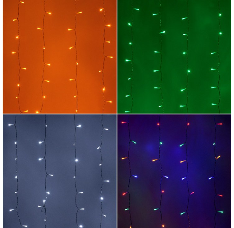 지아이비 DC24V LED 160구 커튼 라이트트리전구장식조명 16종 전원코드포함, DC24V LED 160구 커튼 라이트, 1개