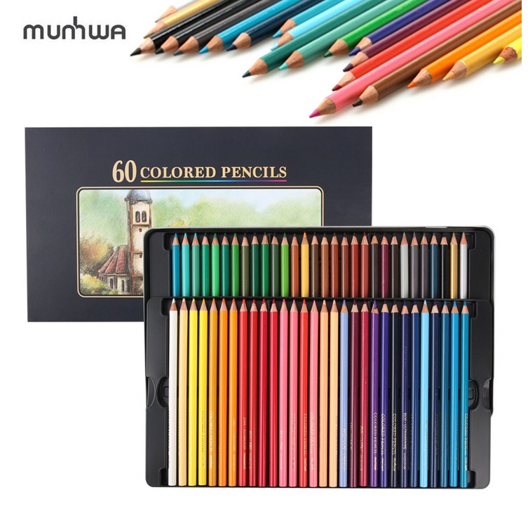 문화 60색 틴 색연필, 60색