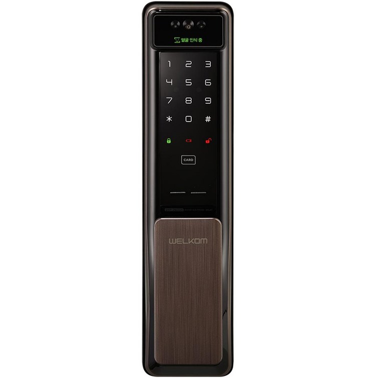 웰콤 솔리티 얼굴인식 푸시풀 디지털 도어락 WSP2900A 방문설치