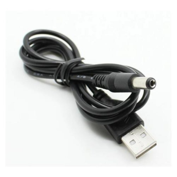 pc 노트북 usb 남성 5v dc 5.5mm x 2.1mm 배럴 커넥터 전원 케이블 코드