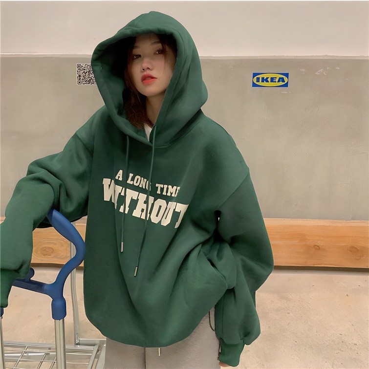남녀공용 WITHOUT 기모 후드 티셔츠
